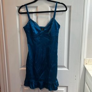 Satin hot teal Vintage Guess dress size 3